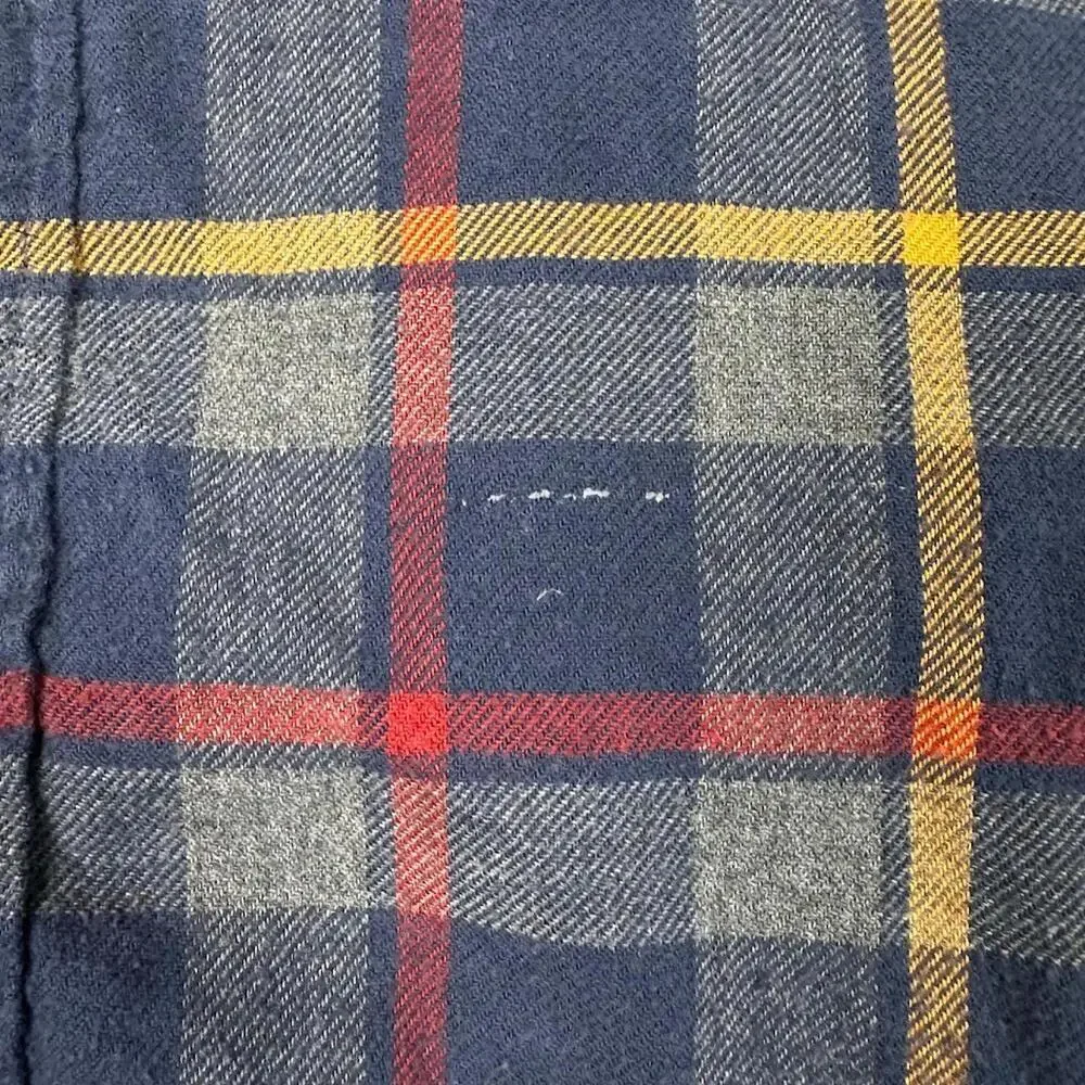J.‎ Crew Flannel Shirt Blue Red Yellow Button Down Men’s Large New York Plaid